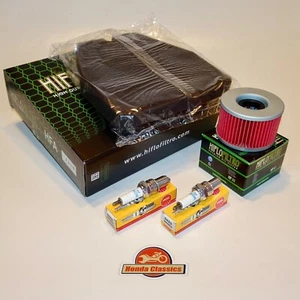 Honda CB250T CB400T Dream Motor Service Kit - Öl & Luftfilter & Stecker. KIT086 - Bild 1 von 1