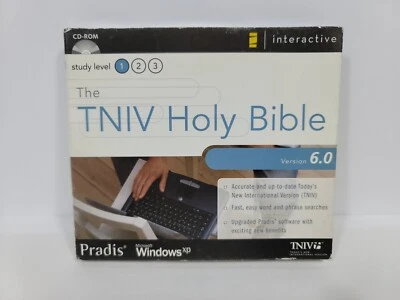 Pradis Interactive TNIV Holy Bible CD-Rom 6.0 Windows XP Study Level 1 New Seale - Image 1 of 4