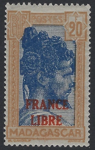 French Colonies - 1930 - Madagascar - Scott # 228 - Mint OG Hinged  $725 (P-805) Cover