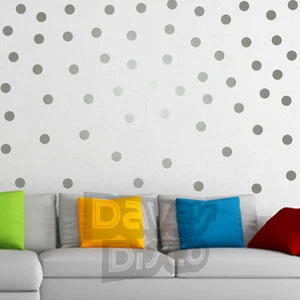 POLKA DOTS Set 60er Pack Wandkunst Aufkleber Dot Spot Fenster Aufkleber - Bild 1 von 27