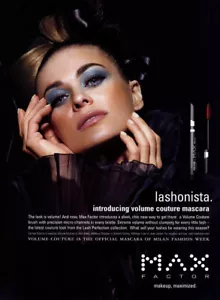 2007 Max Factor Carmen Electra maquillaje máscara Lashonista 1 página anuncio de revista - Imagen 1 de 1