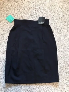 NWT Anne Klein Women's Skirt Navy Blue Size10P Straight Two Pockets Pencil $128 - Picture 1 of 9