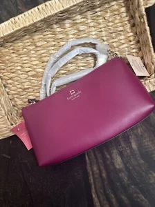 Kate Spade New York Sawyer Street Declan Umhängetasche ~ Rhabarber Torte ~ Neu mit Etikett - Bild 1 von 12