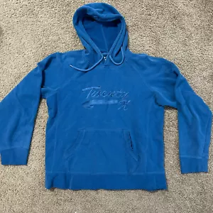 Wrangler Twenty X Mens Pull Over Hoodie Jacket Blue Size Med With Front Pocket - Picture 1 of 5