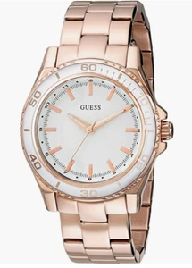 Women's U0557L2 Stainless Steel Rose Gold-Tone Mid-Size Guess Casual Watch - Picture 1 of 1