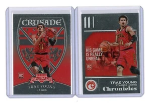 Trae Young 2018-19 Panini Chronicles Crusade #532 #545 Rookie RC Lot 2 - Picture 1 of 2