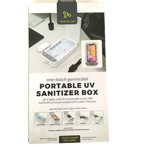 Travelon Portable UV Sanitizer Box One Touch Germicidal Protection New - Photo 1 sur 8