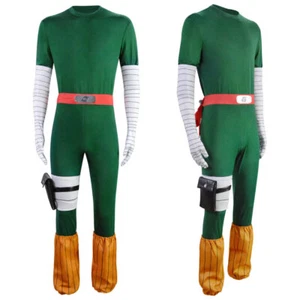 Anime Cosplay Rock Lee Cosplay Costume Jumpsuit Outfit - Picture 1 of 6