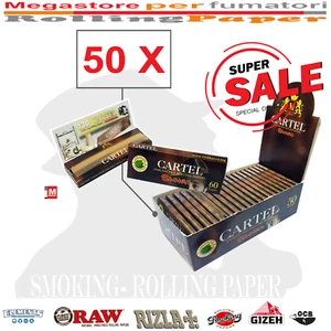Cartine Cartel Brown Unbleached – 50 Libretti Marroni Naturali Senza Cloro - Photo 1 sur 3