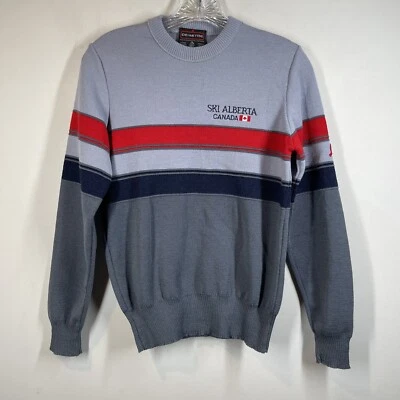 Suéter Demetre Esquí Mujer De Colección Talla M Esquí Alberta Canadá Lana Virgen Rayas Foto 1 de 4
