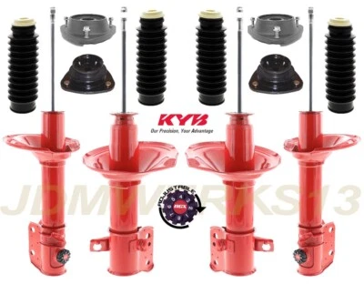 KYB 4 AGX STRUTS SHOCKS STRUT MOUNTS BOOTS KIT for SUBARU IMPREZA RS 4WD 93 -01 - Изображение 1 из 4