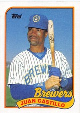 Juan Castillo 1989 Topps 538  Milwaukee Brewers  Baseball Card