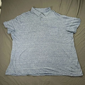 Michael Kors Short Sleeve Polo Pocket Shirt Blue 3XLT - Picture 1 of 7