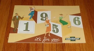 1956 Chevrolet Passenger Car Accessories Sales Brochure Catalog Bel Air - Picture 1 of 2