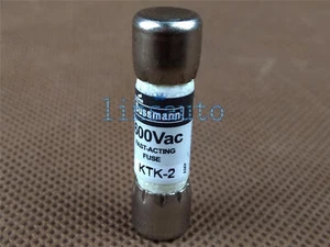 10PCS KTK-2 2 Amp Bussmann Limitron Fast Acting Supplementary Fuse 600V - Picture 1 of 1