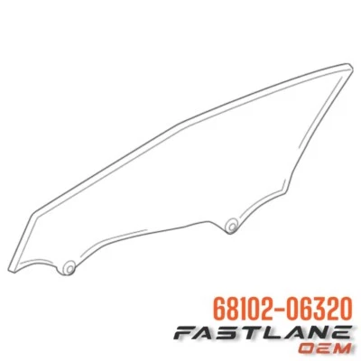 Lexus Es350 2016-2018 subconjunto de vidrio, puerta delantera, izquierda nuevo OEM 68102-06320 Foto 1 de 4