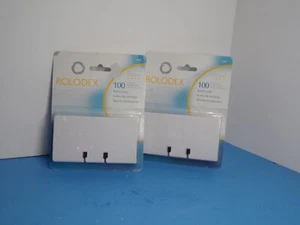 2 Packs Rolodex Refill Cards 100 Cards Each Pack 2¼" x 4" #67558 New (L) - Picture 1 of 3