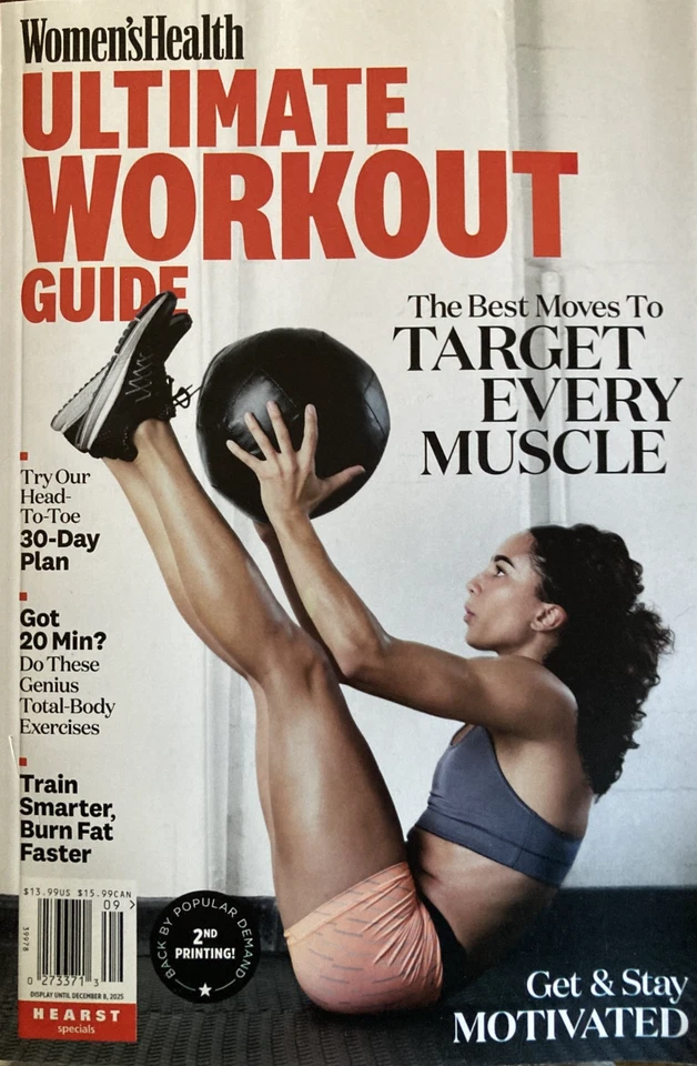 ULTIMATE WORKOUT GUIDE - TARGET EVERY MUSCLE 2025 WOMEN'S HEALTH Magazine NEW Foto 1 de 1