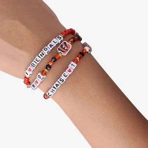 CINCINNATI BENGALS Set of 3 FOCO Friendship Bracelets Joe Burrow - Picture 1 of 6