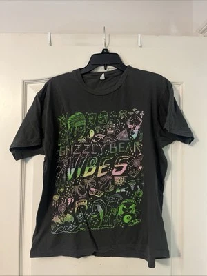 Vintage Grizzly Bear Vibes Band Shirt Size L Grey RARE - Image 1 of 3