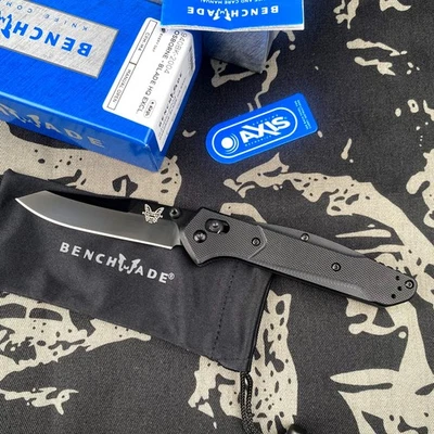 Cuchillo Plegable Benchmade 940BK-2004 Osborne M4 Hoja Negra Mango G10 Foto 1 de 4