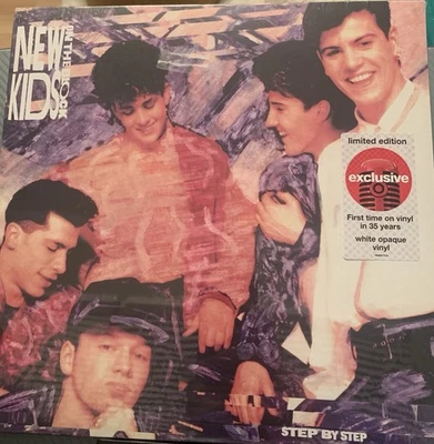 New Kids On The Block Step By Step White Color 2025 Vinyl LP 1990s Band READ NEW - Image 1 of 4