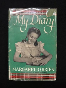 Margaret O’Brien MY DIARY Illustrated by her too! 1st Ed. 1948 HCDJ - Imagen 1 de 7