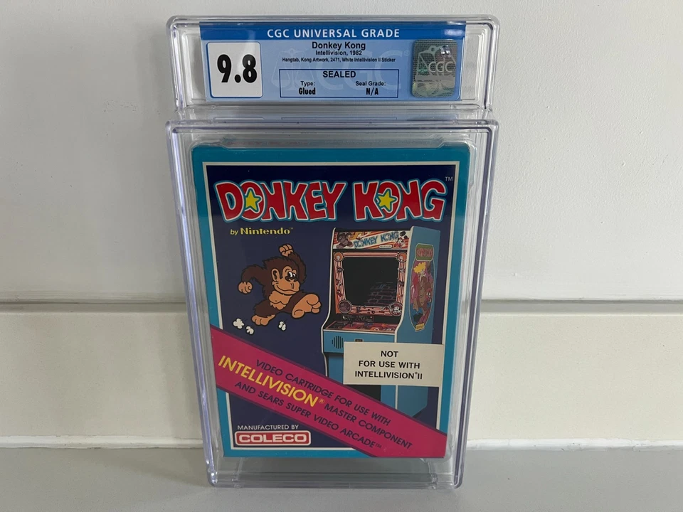 Donkey Kong (Intellivision) CGC 9.8 NS New Sealed Graded WATA VGA PSA 1st Print! - Image 1 of 4
