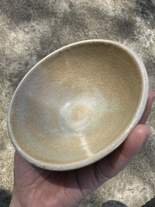 Vintage chinesische Longquan Seladon Crackle Glasur Schüssel - Song Dynastie Stil Keramik - Bild 1 von 8