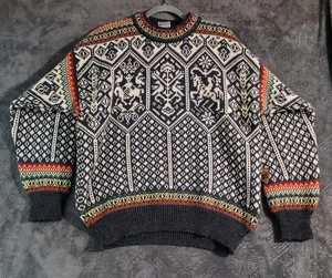 Dale of Norway 94 Lillehammer Chunky Knit Wool Sweater Pullover Large Christmas  - Picture 1 of 13