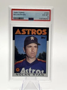1986 Topps - Nolan Ryan #100 PSA 6 - Picture 1 of 2