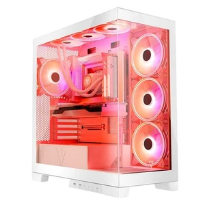 Case computer desktop ATX Modecom Volcano SPACE APEX ARGB Bianco - Bild 1 von 10