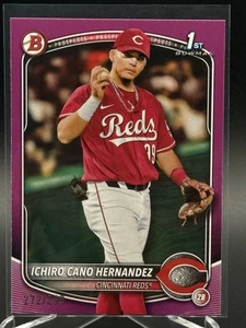 2025 Bowman ICHIRO CANO HERNANDEZ 1° bordo fucsia parallelo /299 - Foto 1 di 2