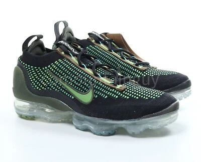 Nike Air Vapormax 2021 FK Black/Chlorophyll-Cargo Khaki DQ7640-001 Men's Sz 8.5 - Image 1 of 4