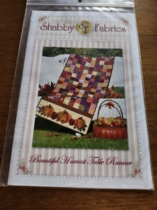NEW Shabby Fabrics Bountiful Harvest Table Runner Quilt Pattern - Picture 1 of 2