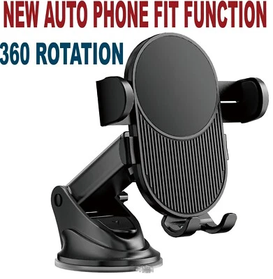 New 360 in Car Auto Fit Dashboard Suction Windshield Phone Holder For All Phones - Image 1 of 4