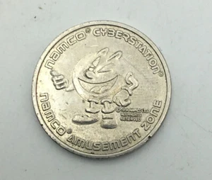 Namco Cyberstation Pac Man Amusement Zone Game Token Arcade Vintage - Picture 1 of 2