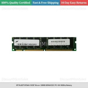 MT18LSDT1672AG-10CB7 Micron 128MB SDRAM ECC PC-100 100Mhz Memory - Picture 1 of 1
