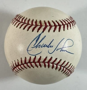CHARLES JOHNSON SIGNED AUTOGRAPHED MLB BASEBALL MARLINS BECKETT BAS COA BM67000 - Picture 1 of 2