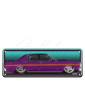 XY Ford Falcon GTHO Phase III Wild Violet Auto Art Man Cave Number Plate - Picture 1 of 1