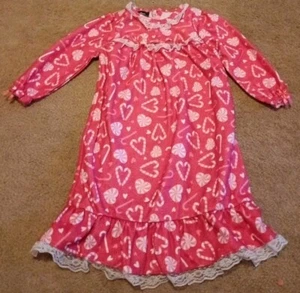Camisón de franela 3T corazón menta vintage años 90 pijama y regalos niñas - Imagen 1 de 5