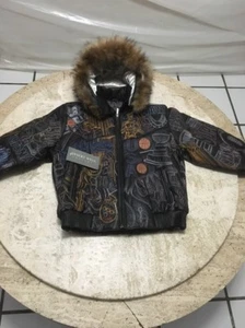 Desert Well Leather Jacket With Embroidery Sports Theme Children Size XL NEW - Picture 1 of 1