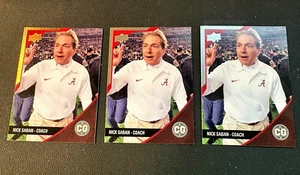 Lot 3 Nick Saban 2014 Upper Deck Conference Greats Copper Gold Silver #7 Alabama - Picture 1 of 5