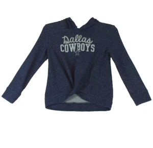 Dallas Cowboys Hoodie Sweatshirt Girls Youth XS (6-6X) Cotton Blend Blue NFL - Picture 1 of 10