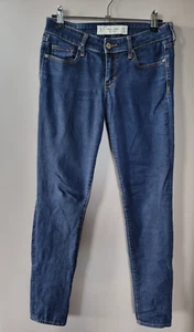 Abercrombie & Fitch New York Womens Skinny Blue Denim Cotton Jeans Size W25 L29 - Picture 1 of 19