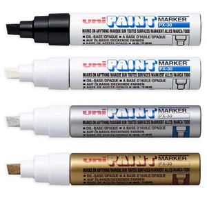 Rotulador de pintura Uni Px-30 punta de cincel extra grande Px-30 - por color o conjunto mixto - Imagen 1 de 10