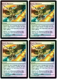 4x SWIFT MANEUVER magic COLDSNAP INSTANT PREVENT 2 DAMAGE MTG PLAYSET CARD LOT - Picture 1 of 2