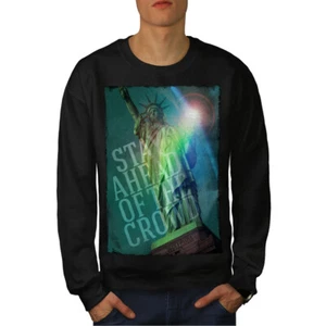 Wellcoda Freedom Statue America Herren-Sweatshirt - Bild 1 von 5