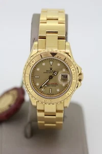 2001 Rolex 169628 Yacht Master 18K Oyster Champagne Dial Women's Watch - Picture 1 of 11