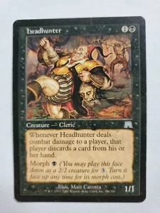 MTG Magic The Gathering Card headhunter Creature Cleric Black Onslaught - Picture 1 of 2